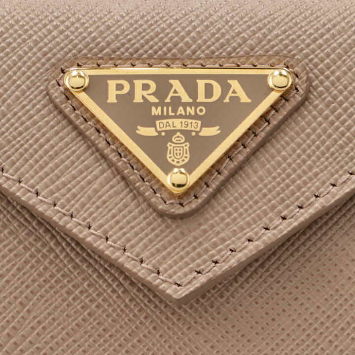 楽天市場】プラダ PRADA 財布 三つ折り サフィアーノ トライアングル 