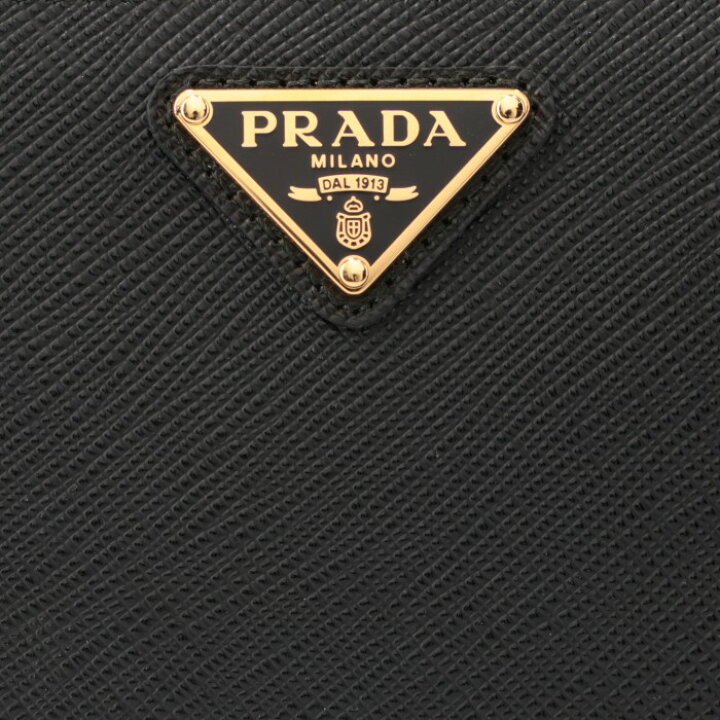 楽天市場】プラダ PRADA 財布 二つ折り 三角ロゴ サフィアーノ タブ 