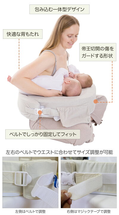 楽天市場】双子用授乳クッション 「赤ちゃんの為に考えられた」産院で 