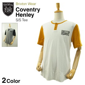 ブリクストン コヴェントリー ヘンリーネック S/S Tシャツ (Brixton COVENTRY HENLEY NECK TEE) 【閉店 売り切り】