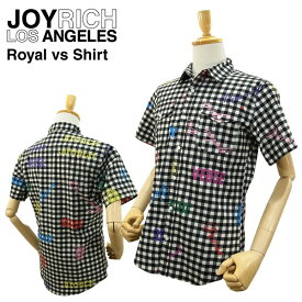 ジョイ リッチ ロイヤル バーサス シャツ ブラック (JOY RICH ROYAL VS SHIRTS メンズ 男性用 ジョイリッチ 半そでシャツ) 【閉店 売り切り】