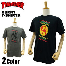 スラッシャー バーント Tシャツ スケート スケーターウエアー (THRASHER BURNT T-SHIRTS ZIG-ZAG KUTCORNERS SLOW BURNING) 【閉店 売り切り】