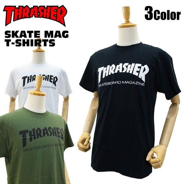 [在庫処分] スラッシャー スケート マグ Tシャツ スケート スケーターウエアー (THRASHER SKATE MAG T-SHIRTS)