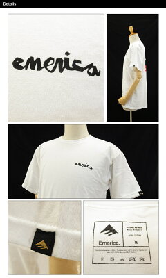 エメリカ×チョコレートS/STシャツホワイトスケートスケーターウエアー(Emerica×CHOCOLATES/STEEコラボモデル)【あす楽対応】【楽ギフ_包装】【あす楽_土曜営業】