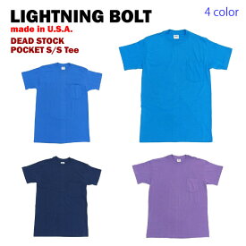 デッドストック ライトニング ボルト S/S ポケット Tシャツ (LIGHTNING BOLT Made in U.S.A.) 【海外直輸入USED品】 【閉店 売り切り】