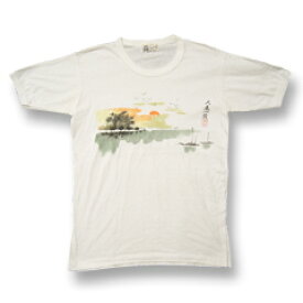 Vintage Tee 80's 水彩画 クルーネックTシャツ size M 【古着】【海外直輸入USED品】 【閉店 売り切り】