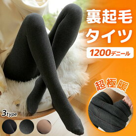 ★感謝SALE・クーポンで40％OFF以上〜 ★ 裏起毛 レギンス タイツ 黒 レディース 冬 極暖 1200D 伸縮 着圧 ハイウエスト すっきり美脚 3タイプ プレーン/リブ/フェイクタイツ 3段階厚さ 防寒 着圧 ブラック ダークグレー パンツ