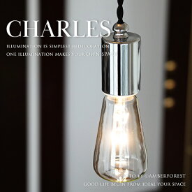 ペンダントライト ■Charles シャルル■ シンプルで格好良いクロームとブラックのコンビ モノトーン系のお部屋にも 【後藤照明】