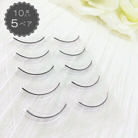 【ネコポス送料無料】練習用つけまつ毛 (5ペア 10個入り) 8mm 練習用つけまつ毛 アイラッシュ トレーニング つけまつ毛 睫毛 練習 トレーニング 使い捨て まつ毛エクステ商材 初心者 アイリスト マツエク まつげエクステ