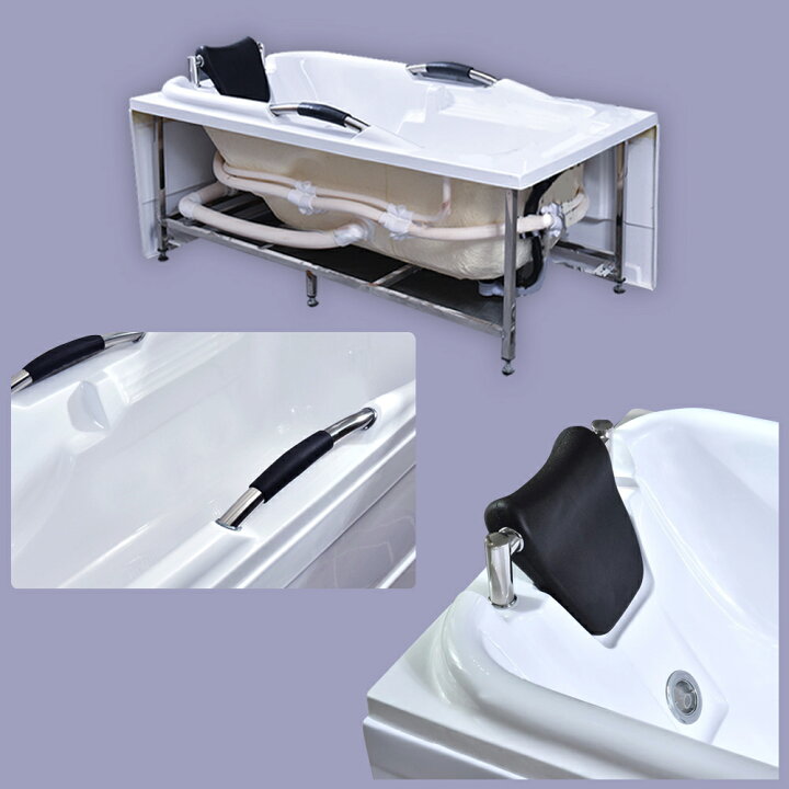 75x120cm コーナーバスタブ 浴槽 左枕付き BA17C0 新品 在庫あり