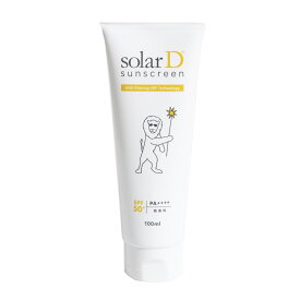 【ポイント10倍】ソーラーD サンスクリーン 100ml Lion 日焼け止め SPF50+ PA++++ 日焼け止めクリーム べたつかない 紫外線対策 ウォータープルーフ 顔 からだ用 UVケア スポーツ アウトドア 子供 グルテンフリー 安全 ビタミンD パラベン PABAフリー solarD