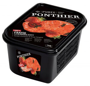 【冷凍】ポンティエ フレーズ(いちご) ピューレ 無糖 1kg