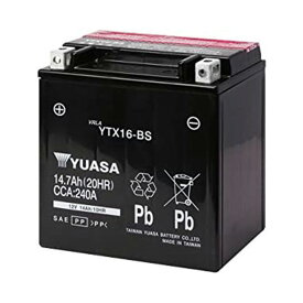 YTX16-BS 台湾 yuasa ユアサ バイク 用 バッテリー 液入り充電済 オートバイ FTX16-BS FTH16-BS YTX20A-BS GS ユアサ 互換 【 制御弁式 傾斜搭載不可 横置き不可 1年保証 PL保険 付き 】 YTX16ーBS 送料無料