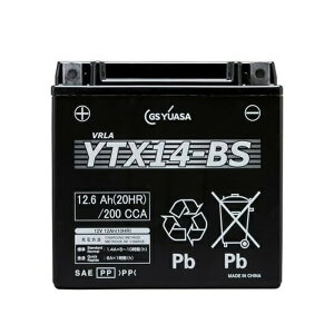 YTX14-BS GS AT VRLA y َ t[d z W[GXAT XΓډ u\  Ki oCN p obe[ I[goC P XN[^[ W[GX YUASA YTX14[BS[C 