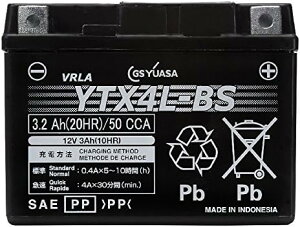 YTX4L-BS GS AT VRLA y َ t[d z W[GXAT XΓډ u\  Ki oCN p obe[ I[goC P XN[^[ W[GX YUASA YTX4L[BS[C 