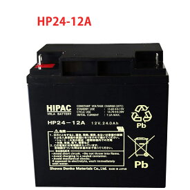 日本製 国産 HP24-12A エナジーウィズ （ 昭和電工 ） 小型制御弁式鉛蓄電池 バッテリー UPS 無停電電源 エレベータ 防災 防犯システム機器 非常 灯 太陽光 ソーラー 発電 HP24ー12A 送料無料