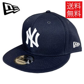 【送料無料】NEW ERA ニューエラ US規格 海外仕様 MLB NY Yankees ニューヨーク・ヤンキース BASIC SNAPBACK CAP 9FIFTY 950 スナップバックキャップ NAVY ネイビー 紺 フリーサイズ メンズ レディース 男女兼用