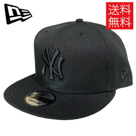 【送料無料】NEW ERA ニューエラ US規格 海外仕様 MLB NY Yankees ニューヨーク・ヤンキース BASIC SNAPBACK CAP 9FIFTY 950 スナップバックキャップ BLACK/BLACK ブラック/ブラック 黒/黒 フリーサイズ メンズ レディース 男女兼用