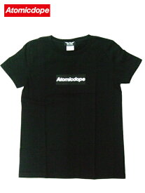 Atomicdope レディースTシャツ ガールズ ブラック 黒 Box Logo Tee Black アトミックドープ