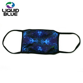 LIQUID BLUE BLUE MANDALA TIE-DYE フェイスマスク ブルー/パープル 曼荼羅 青/紫 FACE COVERING MASK Blue/Purple リキッドブルー フリーサイズ