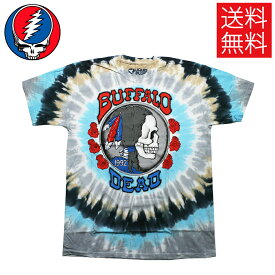 【送料無料】GRATEFUL DEAD Buffalo Nickel ライセンス オフィシャル Tシャツ タイダイ 公式 半袖 Tie-Dye T-Shirt Liquid Blue グレイトフルデッド リキッドブルー