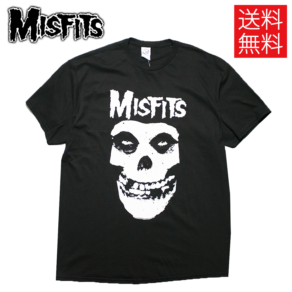 The Misfits (ミスフィッツ)のオフィシャルTシャツ！ 【送料無料】MISFITS LOGO ライセンス オフィシャル Tシャツ 公式 黒 半袖 LIVE NATION T-Shirt Black ミスフィッツ サイズXL