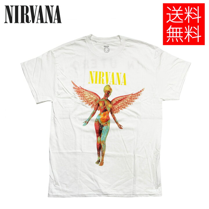 楽天市場】【送料無料】NIRVANA IN UTERO ライセンス オフィシャル T 