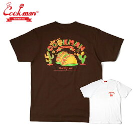 COOKMAN クックマン T-shirts Tシャツ Mexico ブラウン ホワイト 半袖 茶 白 Brown White メンズ レディース 男女兼用 カジュアル