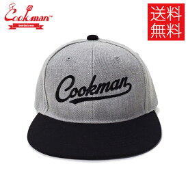 【送料無料】COOKMAN クックマン Baseball Cap ベースボールキャップ Uniform Logo Gray グレー 灰色 メンズ レディース 男女兼用 カジュアル フリーサイズ