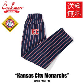 【送料無料】COOKMAN × NEGRO LEAGUES クックマン × ニグロリーグ Chef Pants シェフパンツ Kansas City Monarchs カンザスシティ・モナークス Red レッド 赤 イージーパンツ メンズ レディース 男女兼用 カジュアル