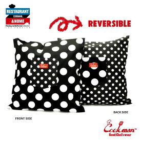 COOKMAN Cushion Pocket Cover リバーシブル クッションカバー ドット & ビッグドット ブラック Reversible Dots & Big Dots 水玉 黒 クックマン メンズ レディース 男 女 unisex ユニセックス