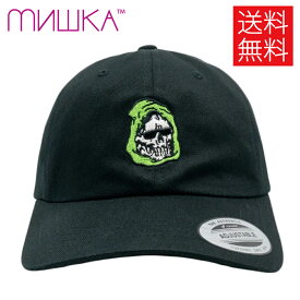 【送料無料】MISHKA CHILL REAPER ローキャップ ダッドハット ブラック 帽子 黒 DAD HAT LOW CAP Black ミシカ フリーサイズ