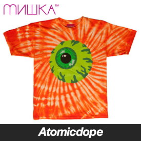 【送料無料】MISHKA Keep Watch Tie Dye Tシャツ タイダイ 半袖 橙 T-Shirt Orange ミシカ