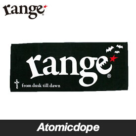 【range】cross & bat タオル 黒 towel Black レンジ