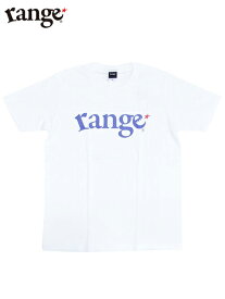 range LOGO Tシャツ ホワイト/ブルー 定番ロゴ 半袖 白/青 半袖 logo s/s tee White/Blue レンジ メンズ レディース 男女兼用