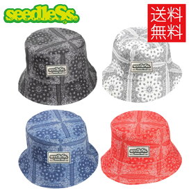 【送料無料】seedleSs sd Paisley バケットハット リバーシブル 帽子 reversible bucket hat シードレス メンズ レディース 男女兼用 ワンサイズ(内径 約58cm)