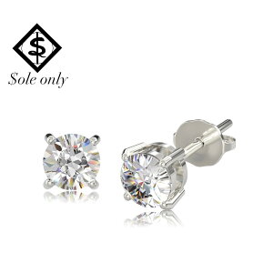 $ole only \[I[ S925 Moissanite 2 Pierce ATiCg 1Jbg sAX Vo[925  Silver Y fB[X jZbNX jp