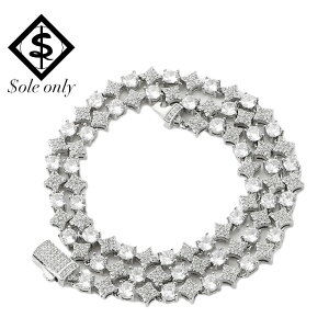 $ole only Starlink 6mm �e�j�X�`�F�[�� �X�^�[�^ �l�b�N���X CZ�_�C�� �V���o�[ �� Tennis Chain Necklace Silver �\�[���I�����[ �����Y ���f�B�[�X ���j�Z�b�N�X �j�����p