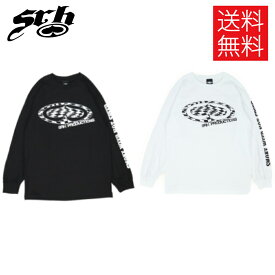 【送料無料】SRH CHECKER ロンT ロングスリーブ ブラック ホワイト スペード 長袖 黒 白 L/S Tee Black White Spade Supprt Radical Habit エスアールエイチ ストリートファッション