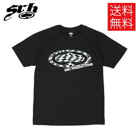 【送料無料】SRH CHECKER Tシャツ ブラック スペード 長袖 黒 S/S Tee Black Spade Supprt Radical Habit エスアールエイチ ストリートファッション