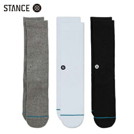 STANCE ICON 3 PACK ソックス3足セット マルチカラー 靴下 白 SOCKS MultiColor スタンス
