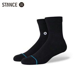 STANCE ICON QUARTER ソックス ブラック 黒 靴下 SOCKS Black スタンス