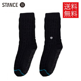 【送料無料】STANCE ROWAN SLIPPER ルームソックス スリッパ ブラック 部屋用 靴下 黒 SOCKS Black スタンス メンズ レディース 男女兼用