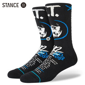 STANCE x E.T. Extra Terrestrial インフィニット コラボ ソックス ブラック 靴下 黒 INFIKNIT SOCKS Black スタンス x イーティー サイズL 25.5-29.0cm