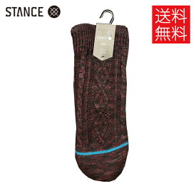 【送料無料】STANCE HABITAT ルームソックス スリッパ バーガンディー 部屋用 靴下 赤 SOCKS Burgundy スタンス メンズ レディース 男女兼用 サイズS