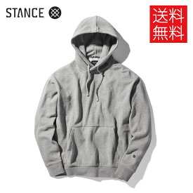 【送料無料】STANCE MERCURY プルオーバー フーディー パーカー グレーヘザー 灰 無地 HOODIE GreyHeather スタンス メンズ レディース 男女兼用