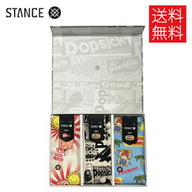 【送料無料】STANCE x Good Humor コラボ ソックス3足ボックスセット 靴下 SOCKS SET BOX スタンス x グッドハマー サイズL 25.5-29.0cm