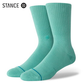 STANCE ICON ソックス ターコイズ 靴下 SOCKS Turquoise サイズL 25.5-29.0cm