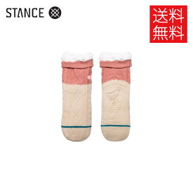 【送料無料】STANCE CHESAPEAKE ルームソックス スリッパ ローズスモーク 部屋用 靴下 赤 SOCKS Rose smoke スタンス メンズ レディース 男女兼用 サイズS