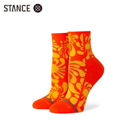 STANCE x LAURYN ALVAREZ CORITA コラボ インフィニット レディース ソックス オレンジ 靴下 INFIKNIT SOCKS Orange スタンス x ローリン・アルバレス サイズS 22.0-24.5cm